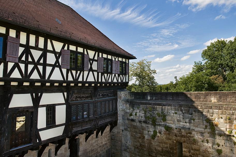 Aussenansicht der Burg Wäscherschloss