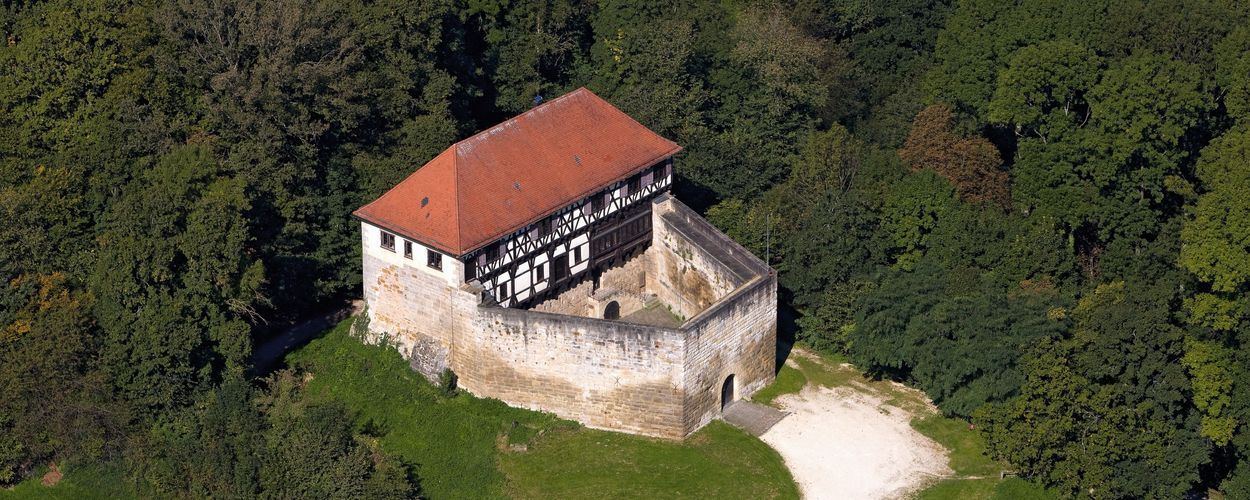 Château-fort de Wäscherschloss, Vue aérienne