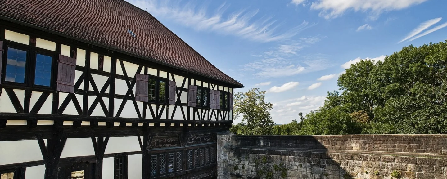 photo: Staatliche Schlösser und Gärten Baden-Württemberg, Ortsverwaltung Ludwigsburg Wäscherschloss Castle, facade of the Wäscherschloss