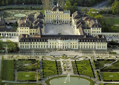 Gesamtanlage des Residenzschlosses Ludwigsburg aus der Vogelperspektive