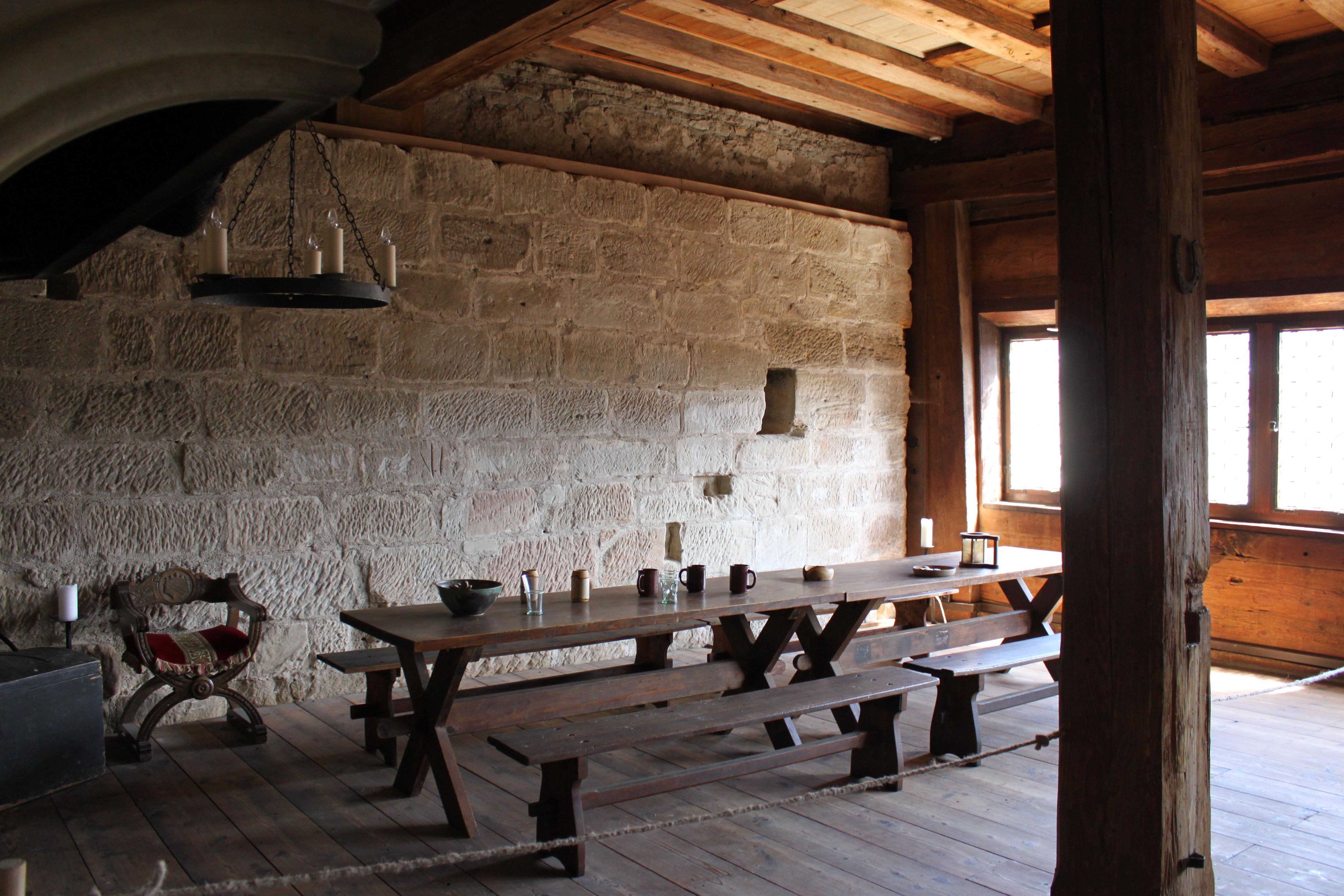 Burg Wäscherschloss, Ausstellungsraum innen