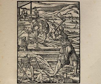 Darstellung eines Zimmermanns, Jost Ammans Ständebuch, 1568 