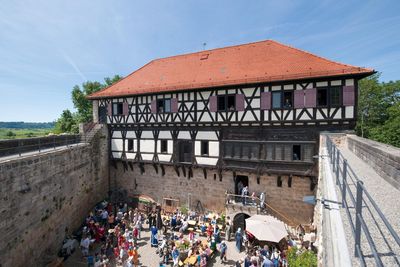 Aussenansicht der Burg Wäscherschloss