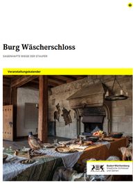 Titelbild des Jahresprogramms für Burg Wäscherschloss